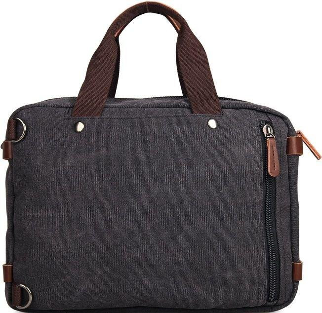 Сумка мужская Vintage 14480 трансформер Серая Киев - изображение 7