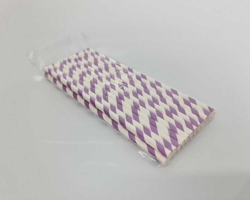 Соломка паперова трубочка 25шт вита фіолетова (1 шт) Харків - фото 4