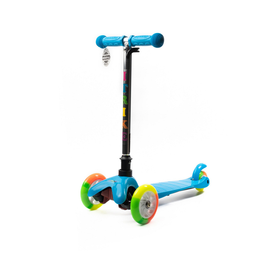 Самокат детский трехколесный iTrike Mini BB 3-013-4-A-BL с подсветкой колес Синий Каменец-Подольский - изображение 5