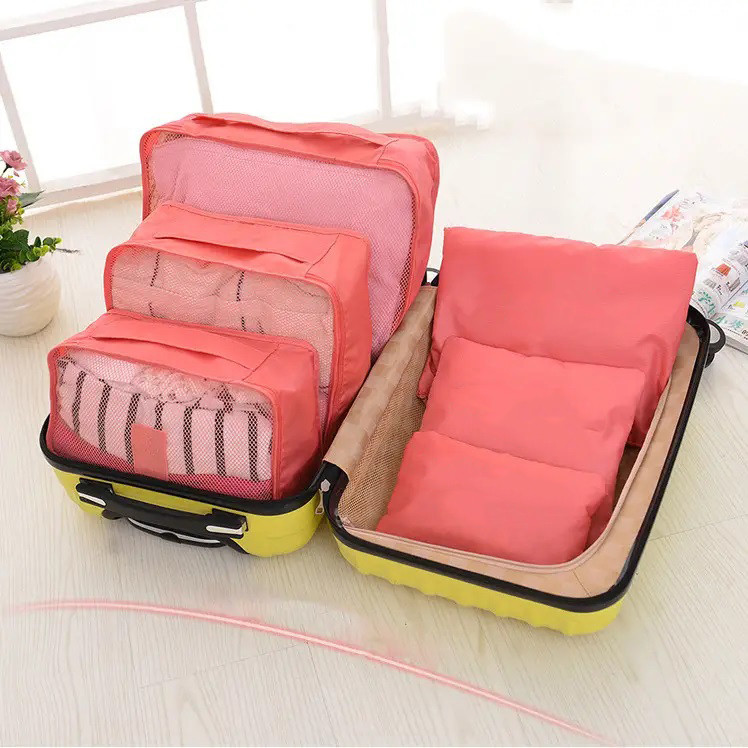 Набір дорожніх органайзерів 6 шт. Колір: рожевий PA-34 Львів - фото 6