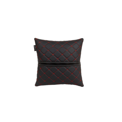 Подушка EVAtech ECO 30x30 см чорна з червоною ниткою (SPSCSBR) Винница - изображение 2