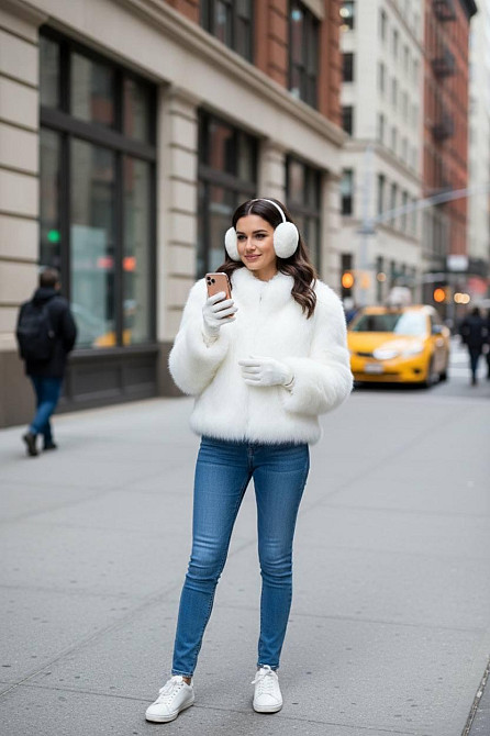 Жіночі хутряні навушники Rex Чорний Харків - фото 2