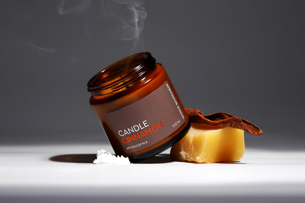 Аромасвічка SPA-догляд для шкіри рук Candle Cinnamon White Mandarin 100 мл Вінниця - фото 2