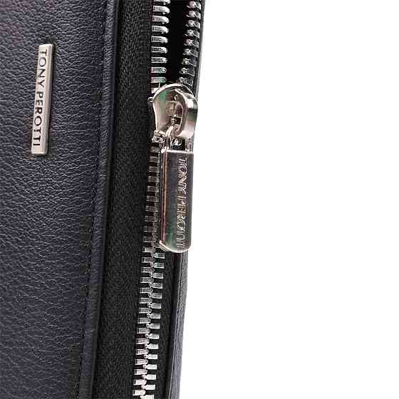 Практичний жіночий гаманець на одне відділення із зернистої натуральної шкіри Tony Perotti 20863_1 (3622 nero) Чорний Київ