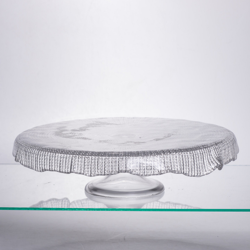 Стеклянная тортовница-менажница на ножке Киев - изображение 1