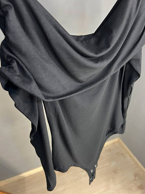 Боди лонгслив женский Ariadna 1575 открытые плечи трикотажный one size, черный, one size Киев - изображение 4