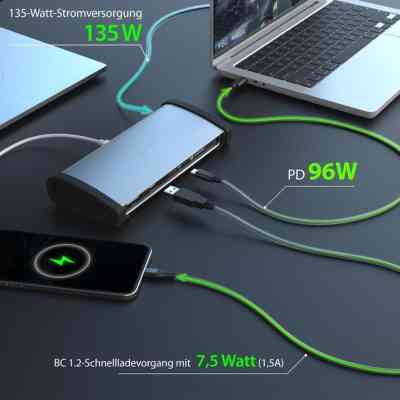 Порт-репликатор J5create Dock-Station USB-C 11-in-1 (Thunderbolt/PD/картридер/USB-A/USB-C) (JTD562-EN) Винница