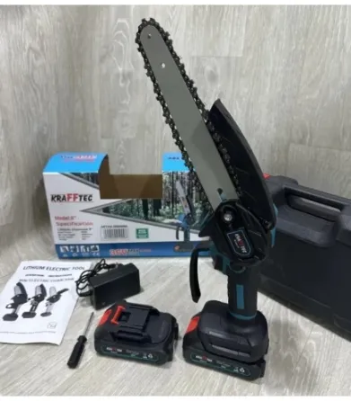Акумуляторна ланцюгова пилка з індикатором масла Chain Saw 8'' KRAFFTEC pr Київ