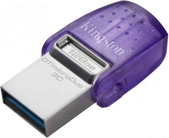 Флеш-накопичувач Kingston USB 3.2 DT microDuo 3C 128GB (Type-A/Type-C) (200Mb/s) Київ