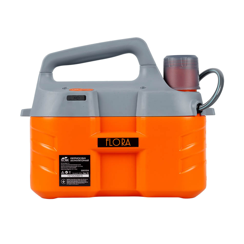 Обприскувач акумуляторний 5 л Li-ion FLORA (5001554) Київ - фото 5
