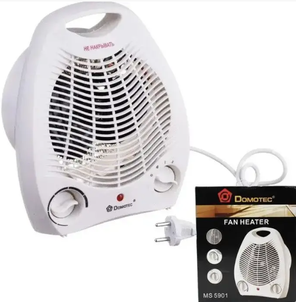 Тепловой вентилятор DOMOTEC MS-5901 2000 Вт с термостатом, 3 режима, защита от перегрева, для обогрева Одесса - изображение 4