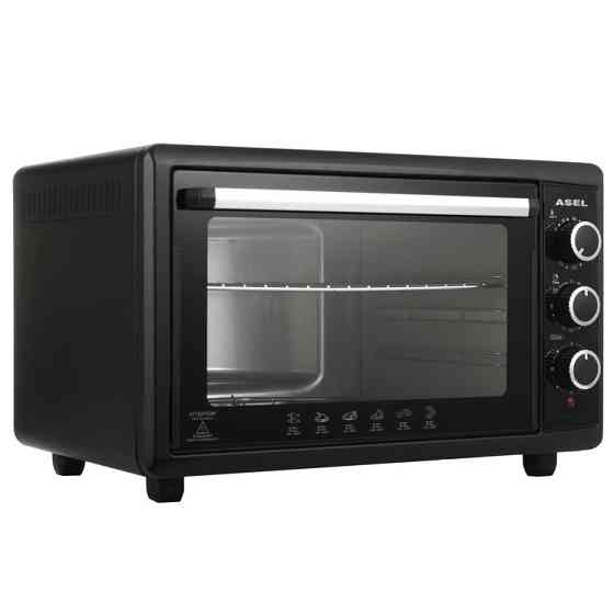Переносная настольная электрическая духовка ASEL AF-50-23 1500 Вт 50 Л, Духовка электрическая гриль TG-82 Киев