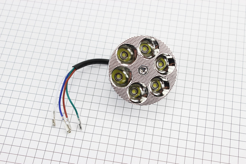 УЦІНКА DELTA Фари круглої внутрішня частина 6-LED з габаритними діодами, 80мм, TUNING (не горить кілька діодів) Киев - изображение 1