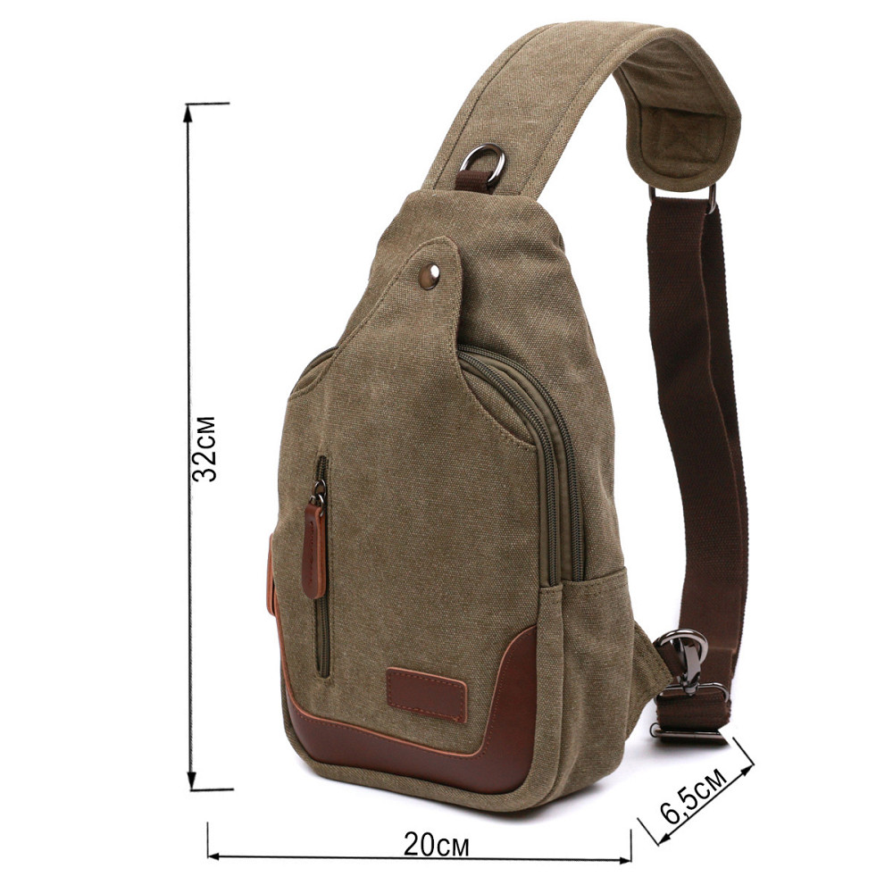 Функціональна чоловіча сумка через плече Vintage 20386 Зелений Київ - фото 10