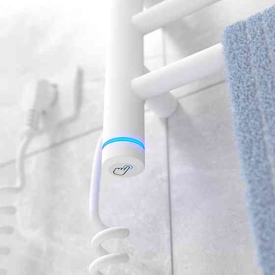 Электрический полотенцесушитель Laris Зебра Прайм ЧК4 400Х300 Э белый Киев