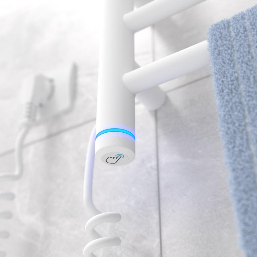 Электрический полотенцесушитель Laris Зебра Прайм ЧК4 400Х300 Э белый Киев - изображение 6