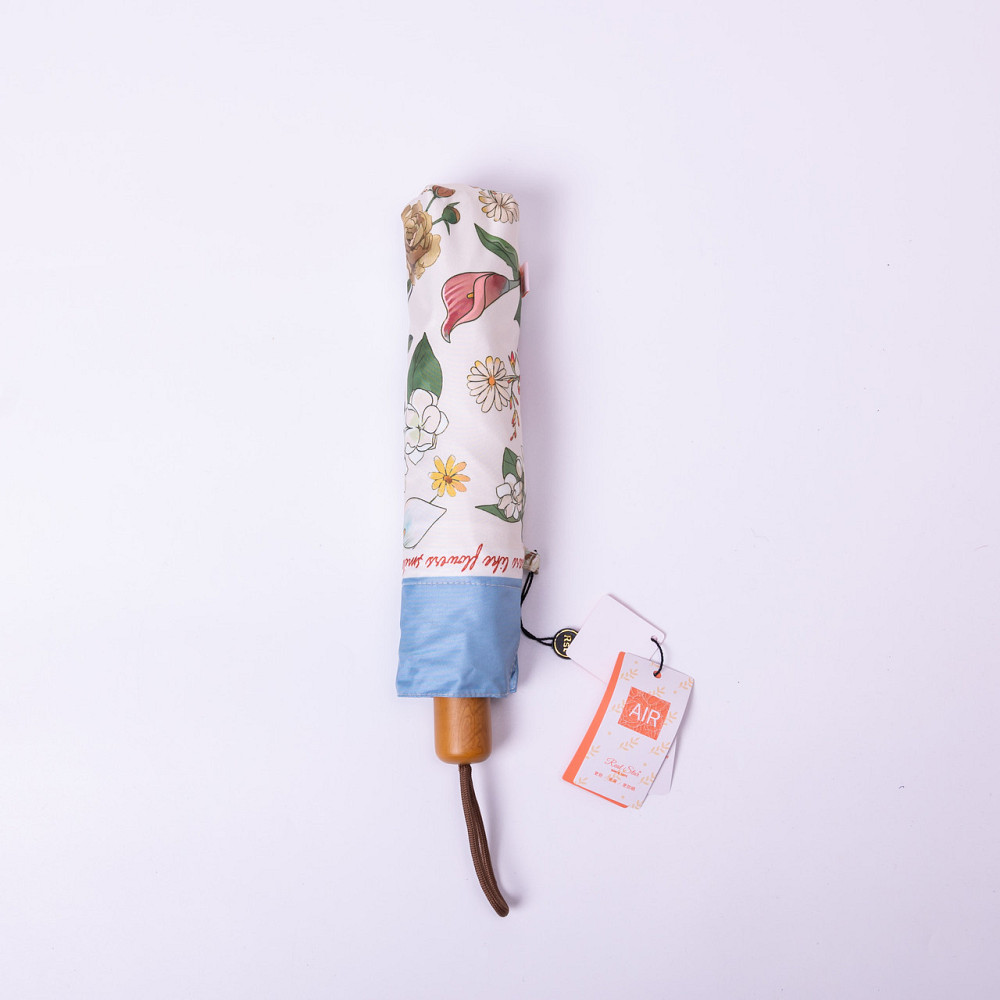 Зонт механический элегантный с принтом прочный надежный из полиэстера диаметр 99 см Синий HP-23-15BL Киев - изображение 4