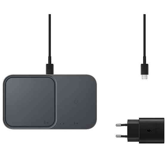 Бездротовий зарядний пристрій із блоком живлення Samsung EP-P5400 Wireless Charger Duo 15 W Black (EP-P5400TBRGRU) ( 13646 ) Харків