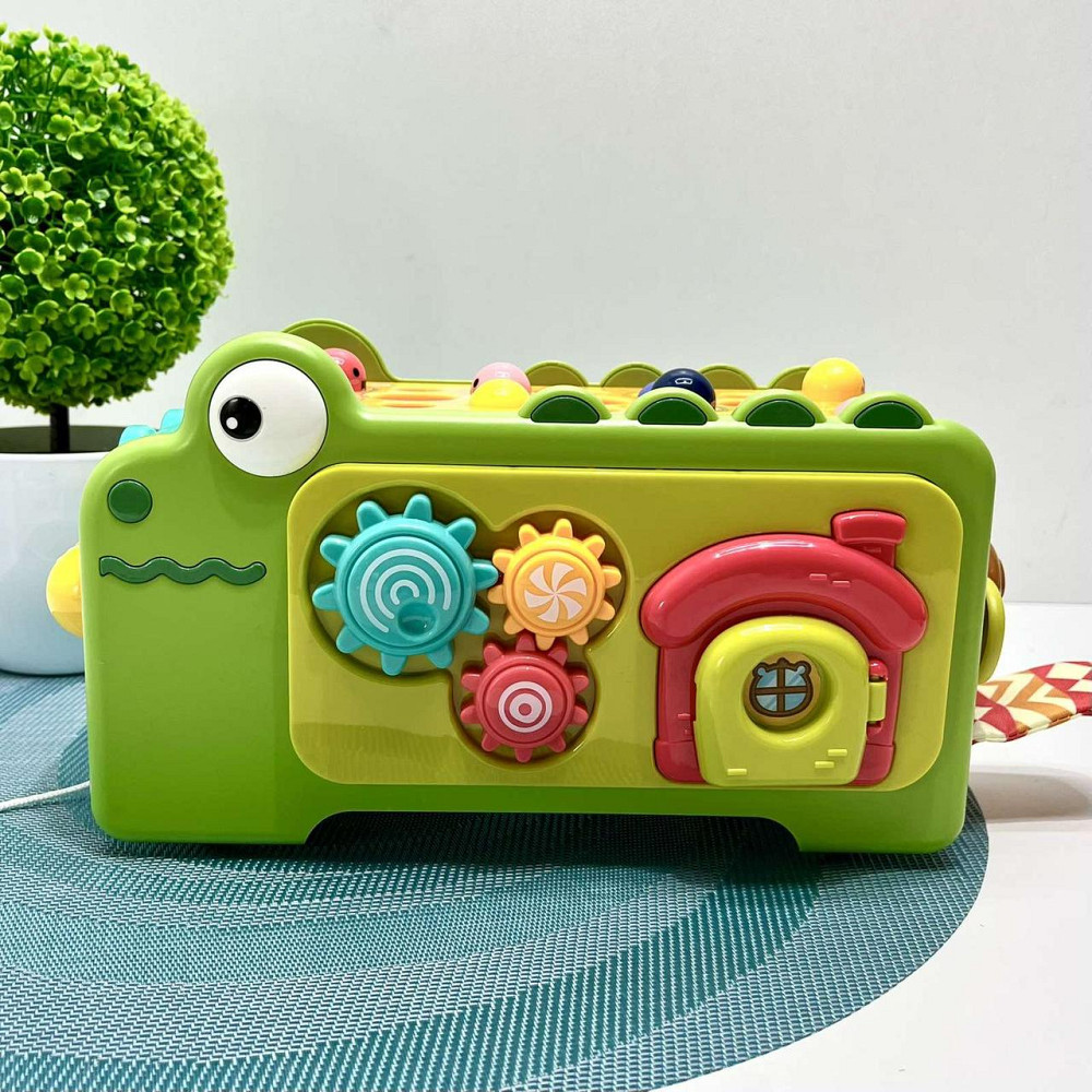 Гра Крокодил рибалка бізіборд каталка на шнурку 27см (831) Чернігів - фото 3