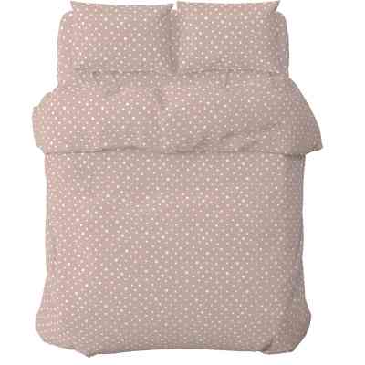 Постільна білизна Home Line Горох рожево-ліловий, бязь, полуторний (181731) Вінниця