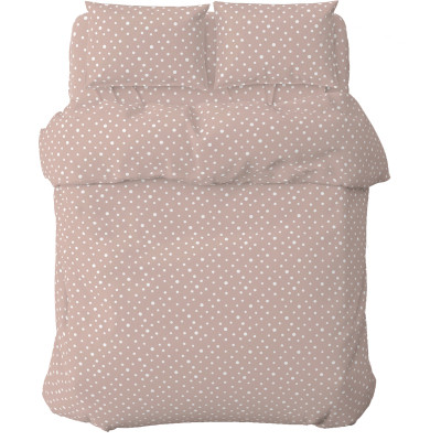 Постільна білизна Home Line Горох рожево-ліловий, бязь, полуторний (181731) Вінниця - фото 1