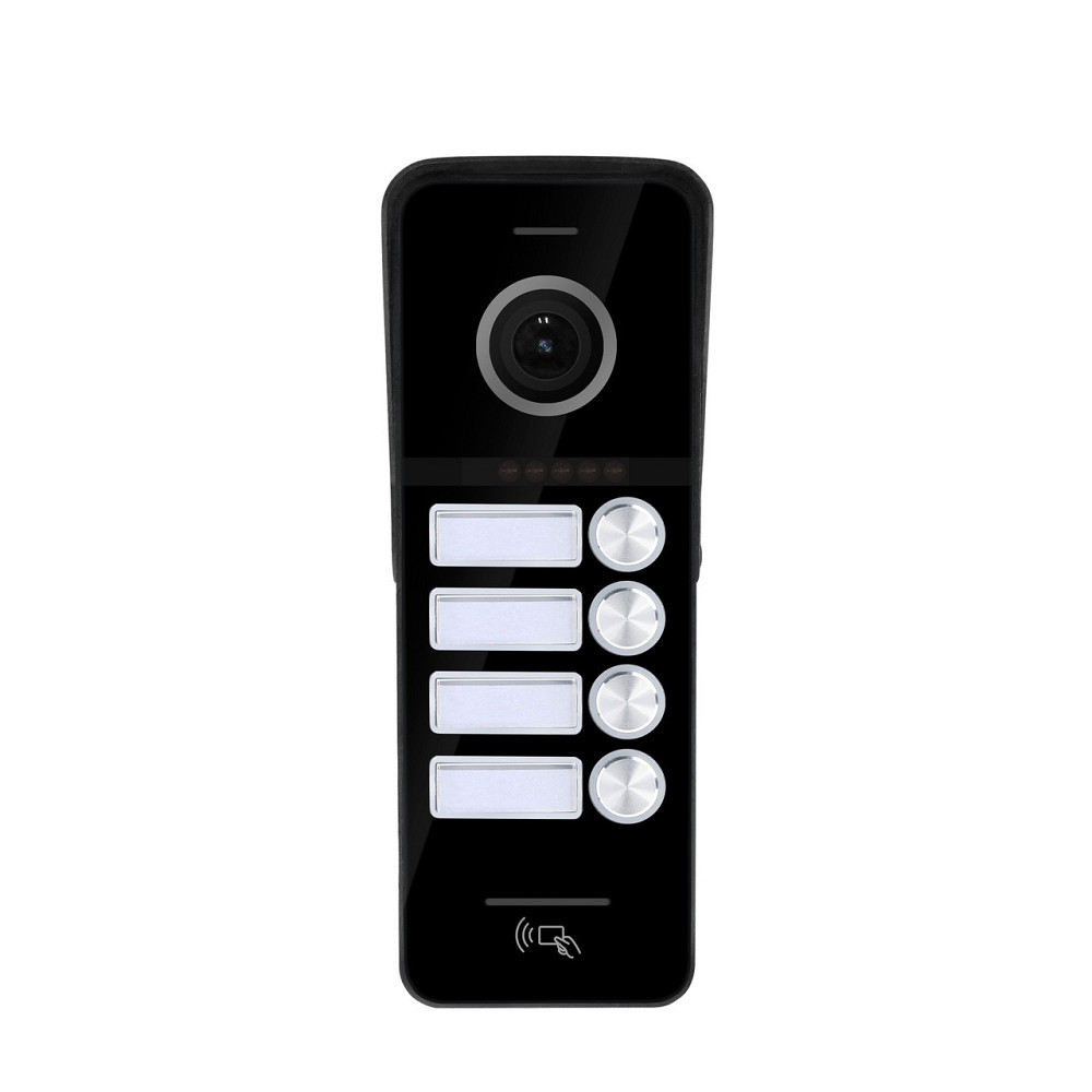 Панель домофона з вбудованим зчитувачем карток SEVEN CP-7504/4 RFID black Київ - фото 12