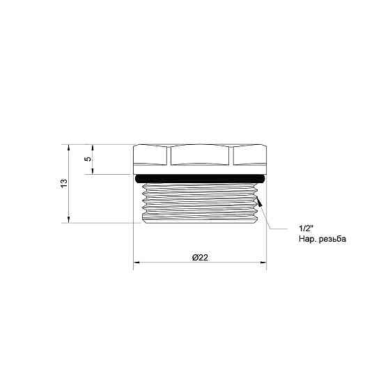 Кран Маївського Thermo Alliance Standart 1/2" SD212W15 Київ