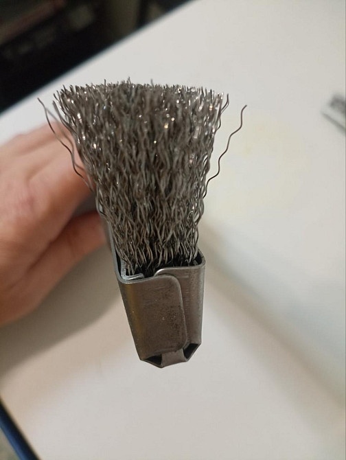 Ручна щітка дротяна "SzczotPol", сталеві дротики, металева ручка, 175 мм Киев - изображение 3