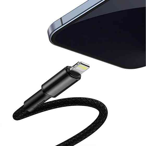 Кабель Baseus High Density Braided Fast Charging Data Cable Type-C to iP PD 20W 1m Black Одесса