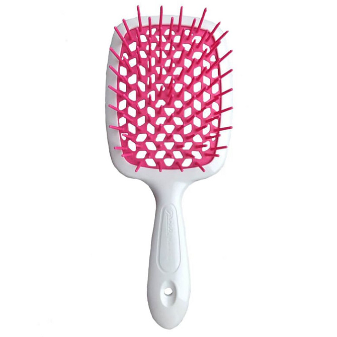 Щітка для волосся біла з фуксією Superbrush Janeke Київ - фото 1