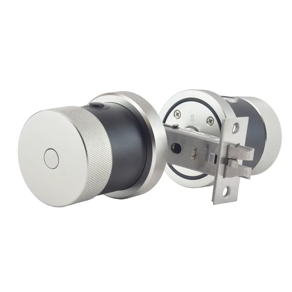 Замок біометричний автономний Trinix TRL-5106BTF Silver з Bluetooth, зчитувачем відбитків пальців і карт Mifare (65-00022) Киев - изображение 2