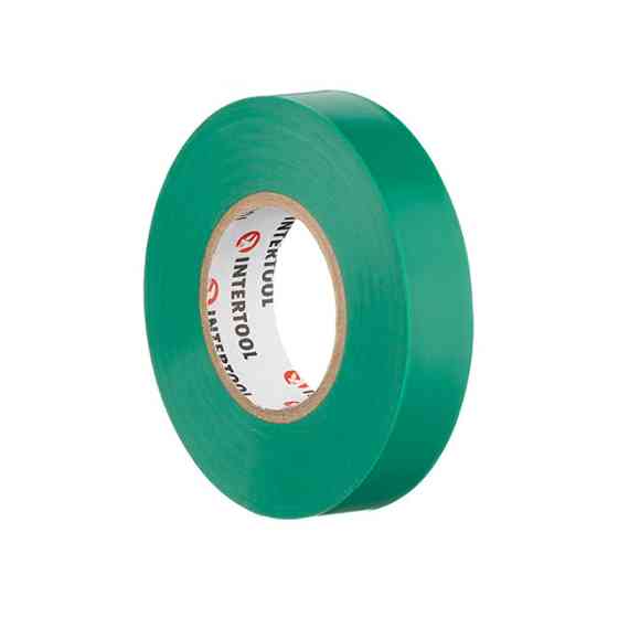 Стрічка ізоляційна 0.15мм*17мм*25м зелена INTERTOOL IT-0061 Киев