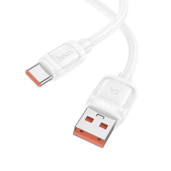 Кабель HOCO X115 Surpass 100W fast charging data cable Type-C White Київ