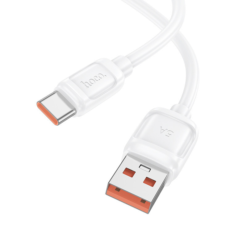 Кабель HOCO X115 Surpass 100W fast charging data cable Type-C White Київ - фото 3