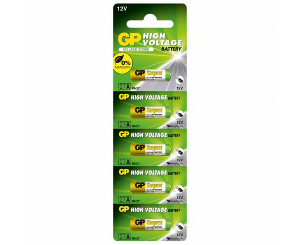 Батарейка GP 27A, MN27, 5шт. на блістері Дніпро - фото 1