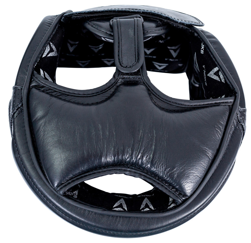 Боксерський шолом з натуральної шкіри V`Noks Futuro Tec чорний розмір S/M Київ - фото 8