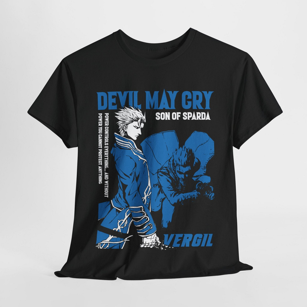 Футболка з аніме принтом Девіл Май Крй Віргіл оверсайз (S/M/L) Чорний AnimeJ0752 Дніпро - фото 6