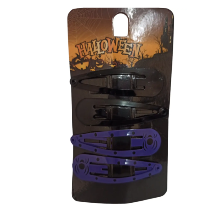 Заколки на Хелловін 4 штуки one size фіолетово-чорний Київ