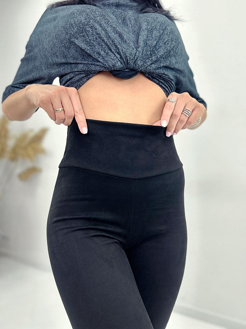Женские замшевые лосины Антарес 46, Черный Киев - изображение 2