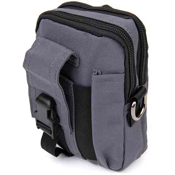 Сумка на пояс нейлон Vintage 20646 Сіра Київ