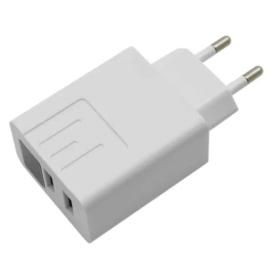 Зарядний пристрій з 2 USB та LED дисплеєм CX QC03 / Перехідник для заряджання телефон / Адаптер Київ