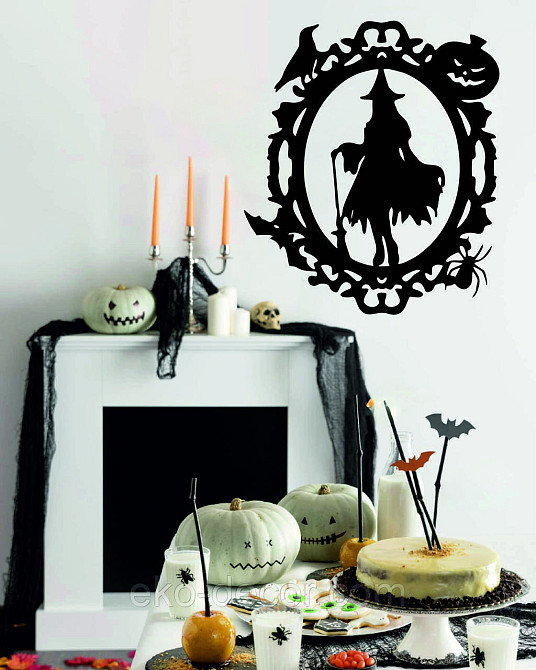 Декоративное настенное Панно «Ведьма», Декор на стену 110*95 см, Черный Киев - изображение 10