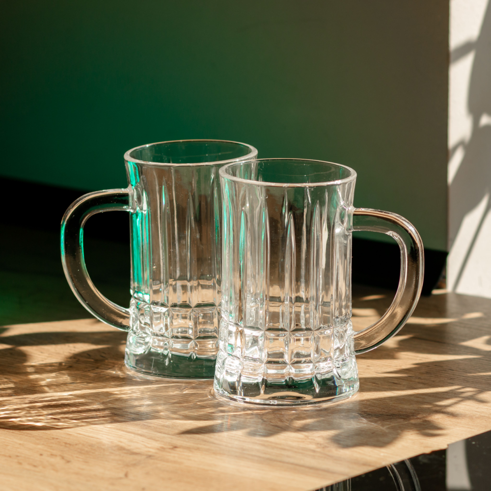 Yiwu Набір пивних келихів 2 шт 310 мл зі скла HP-19-145 Киев - изображение 5