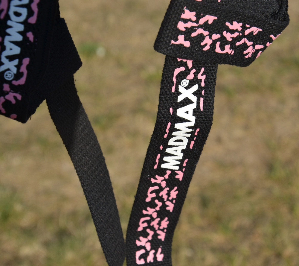 Лямки для тяги MadMax Camo Power Wrist Straps Camo/Pink Кам'янське - фото 10