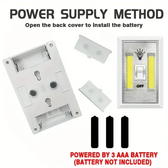 Настенный LED светильник с регулятором яркости и креплением Киев