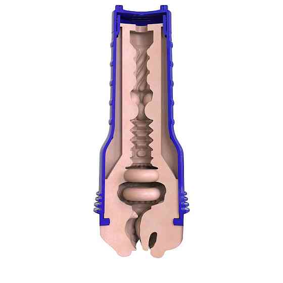 Мастурбатор-ротик Fleshlight Boost Blow Light Medium Flesh, плаваючі кільця Turbo Tech Sex Aura Київ