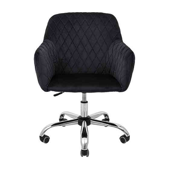 Стілець крісло м'який LibertyDesign U Jasmine 100 Piastra Roll Хром Темно-сірий Київ