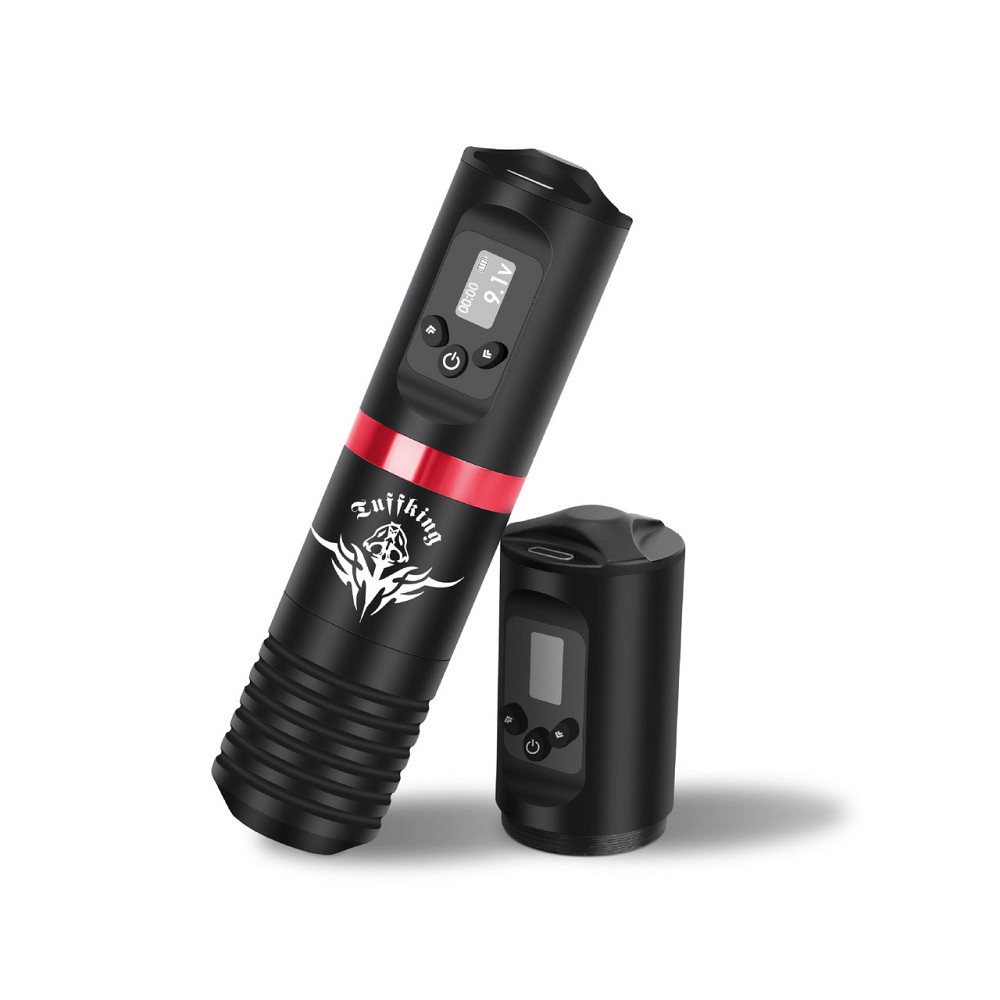 Тату Машинка Беспроводная с аккумулятором 1800mAh + картриджи + краски | Профессиональный набор для тату с дисплеем Киев - изображение 5