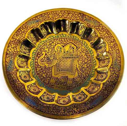 Тарелка настенная из бронзы Индия Киев