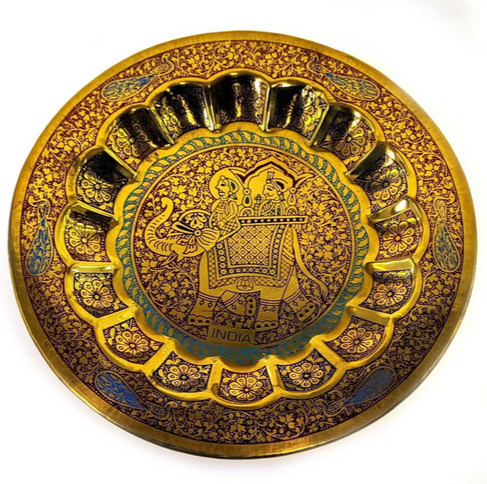 Тарелка настенная из бронзы Индия Киев - изображение 1